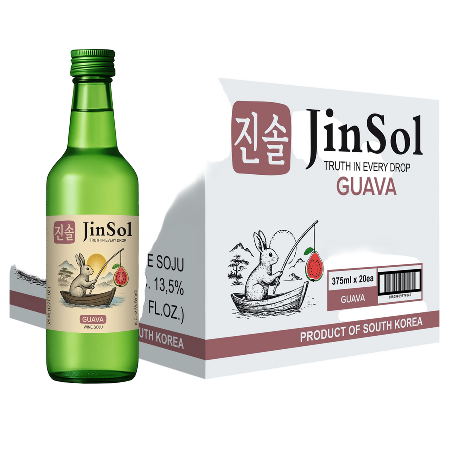JinSol Guava Korean Soju, 375 mL