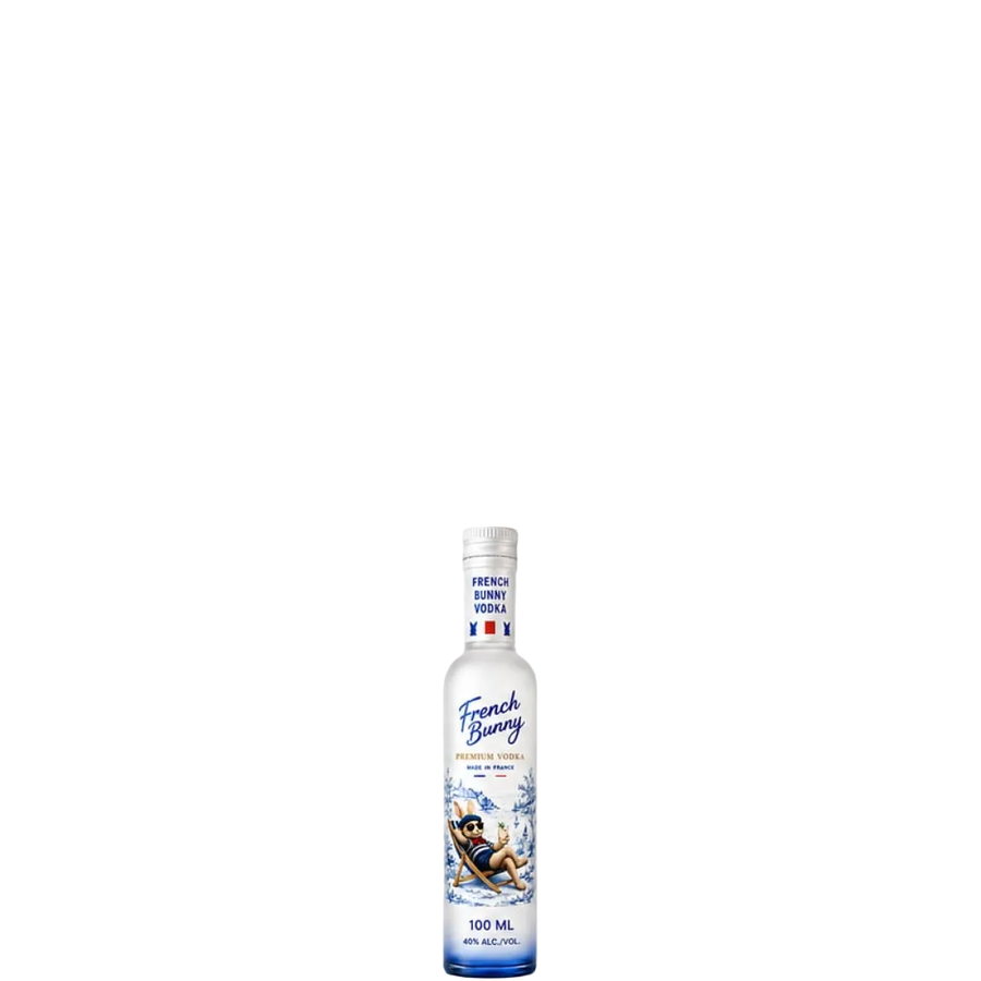 Vodka, French Bunny, Imported, Premium Vodka, Made In France 100 mL, 40%