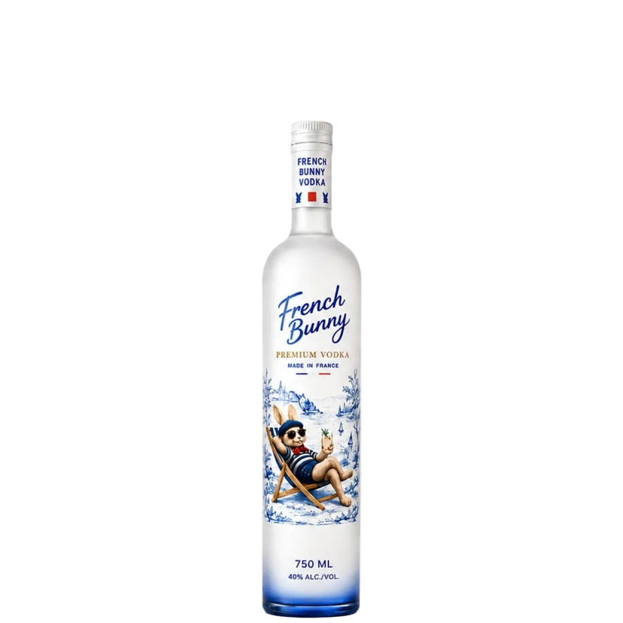 Vodka, French Bunny, Imported, Premium Vodka, Made In France 750 mL, 40%