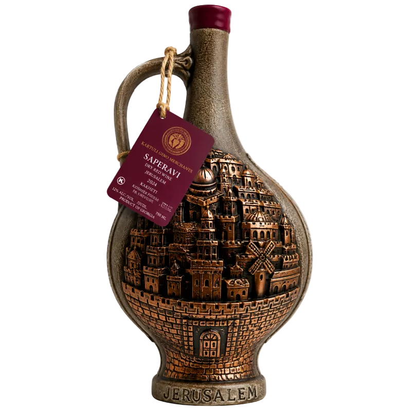 Wine, SAPERAVI JERUSALEM , 2024 Dry Red, 750 ml, 12% ABV