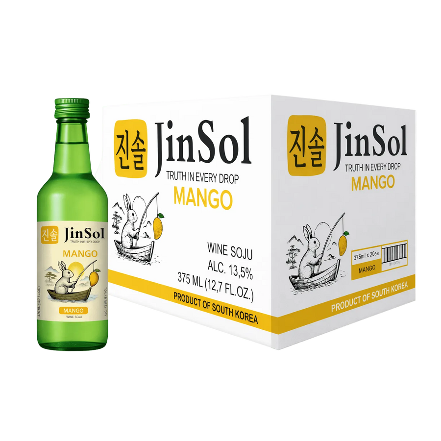 JinSol MANGO Korean Soju, 375 mL