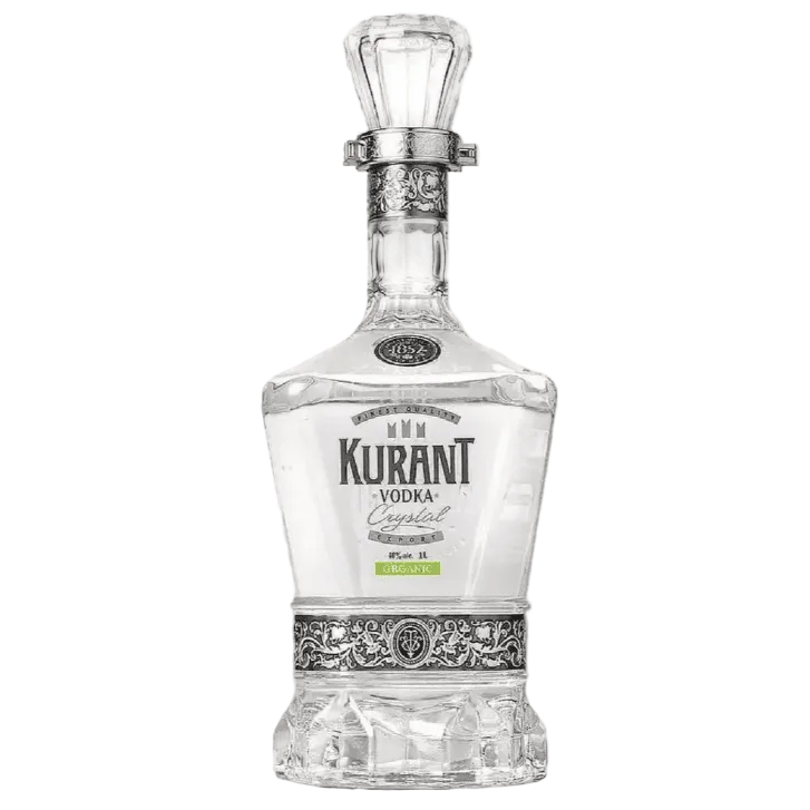 Ultra - Premium Vodka, 1852 Kurant Cristal Vodka Organic, Bottle Handcrafted in Europe, 1L, 40% ABV Handcrafted in Europe - Terra Global Beverages