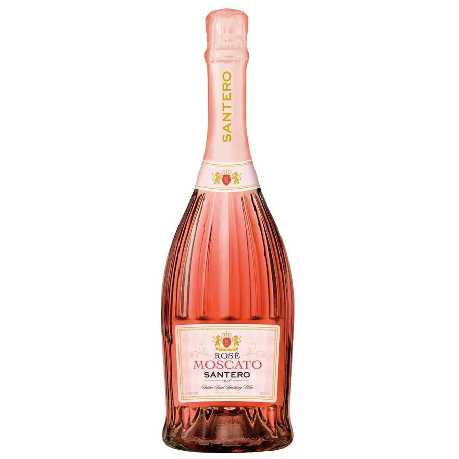 Wine, Santero Moscato Rosé Spumante, Italian sparkling wine crafted in Piedmont ,Asti Region , 9% ABV - Terra Global Beverages