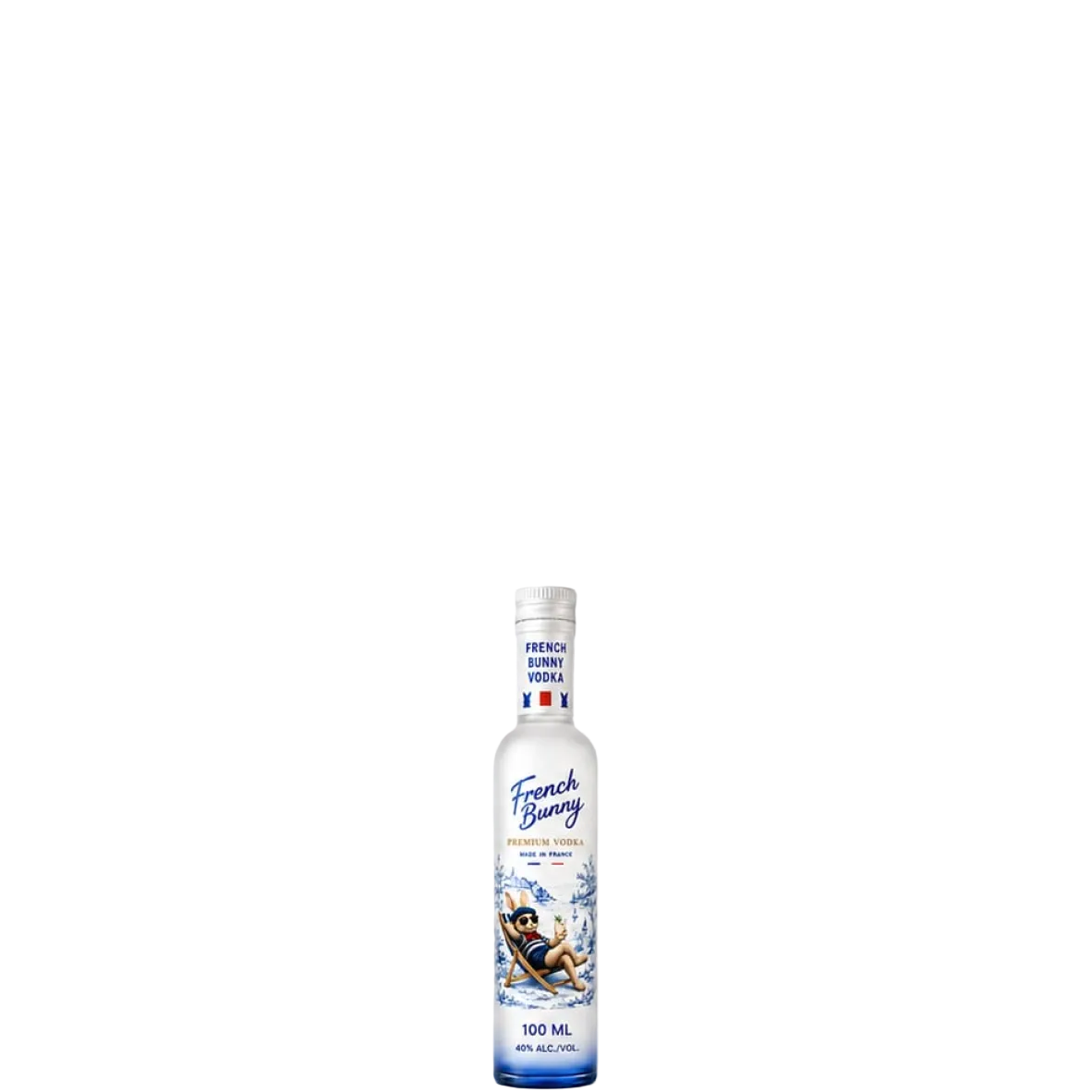 Vodka, French Bunny, Imported, Premium Vodka, Made In France 100 mL, 40%