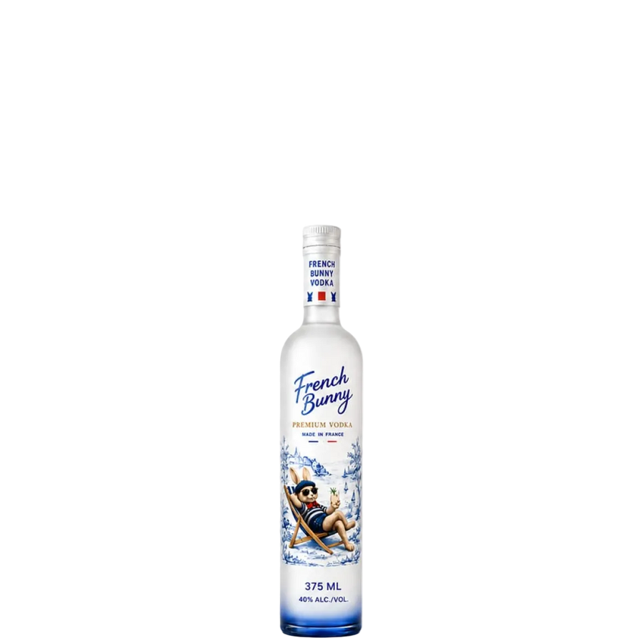 Vodka, French Bunny, Imported, Premium Vodka, Made In France 375 mL, 40%