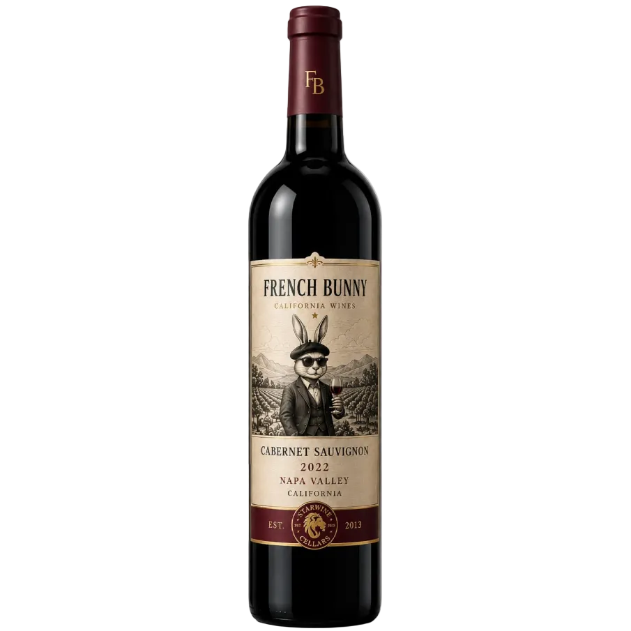 California Wine, French Bunny, Cabernet Sauvignon 2022, Napa Valley, California  750 mL ,  XX %