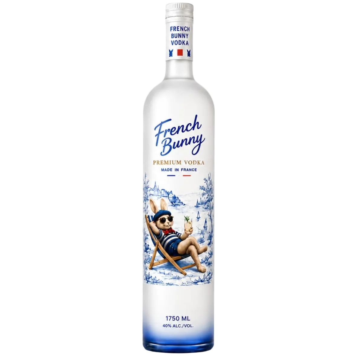 Vodka, French Bunny, Imported, Premium Vodka, Made In France 1.75L, 40%