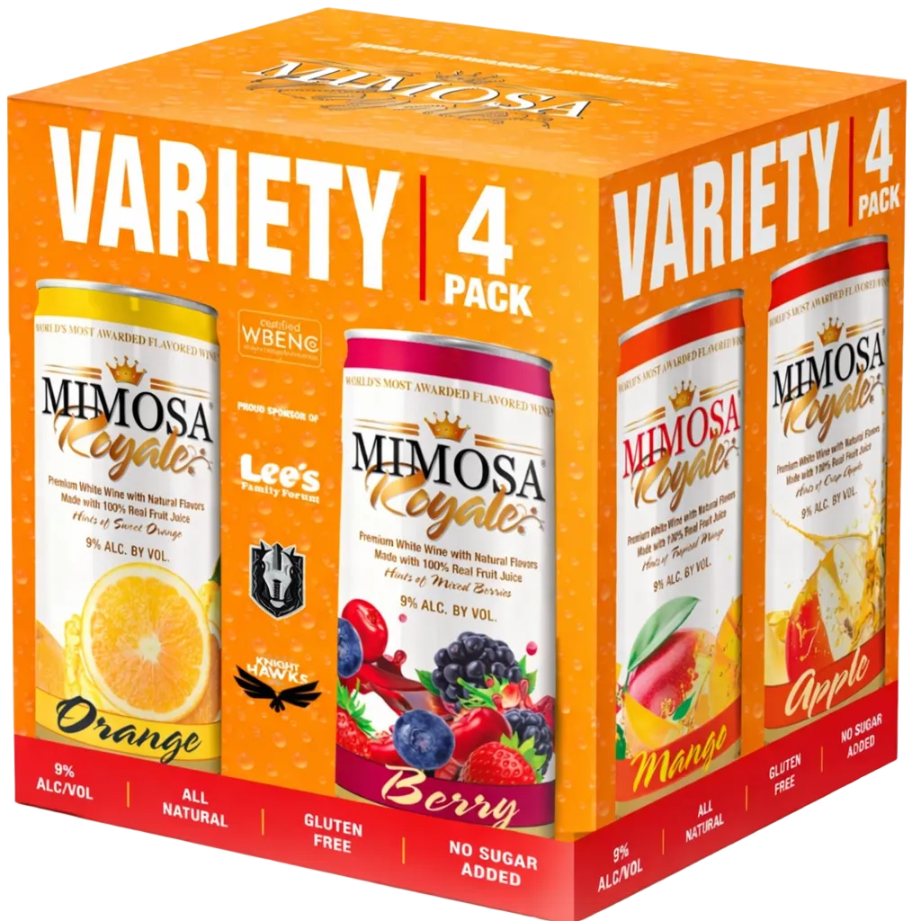 Mimosa Royale Variety Pack , 4*355 mL