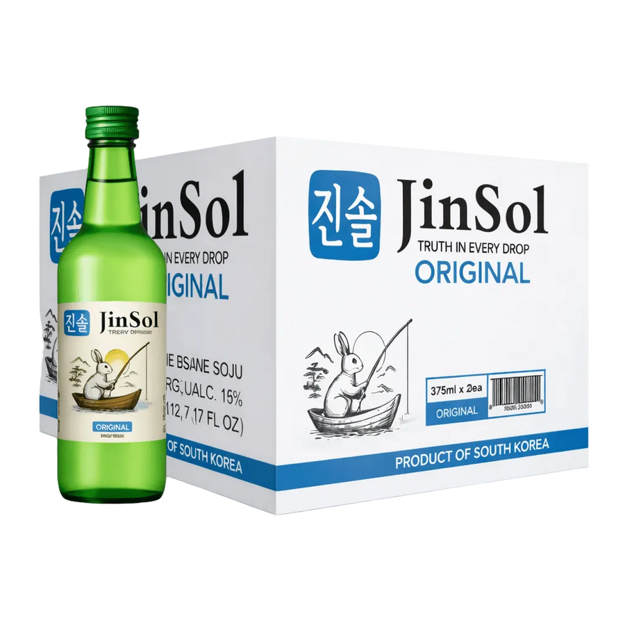 JINSOL, Original Wine Soju, Korea, Pack 20, 375 mL, 16% ABV - Terra Global Beverages