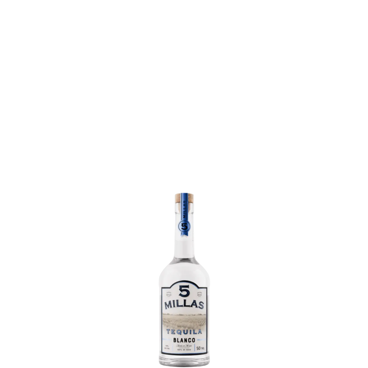 Tequila 5 Millas, 100% Agave, Blanco, 50 mL , 40% - Terra Global Beverages