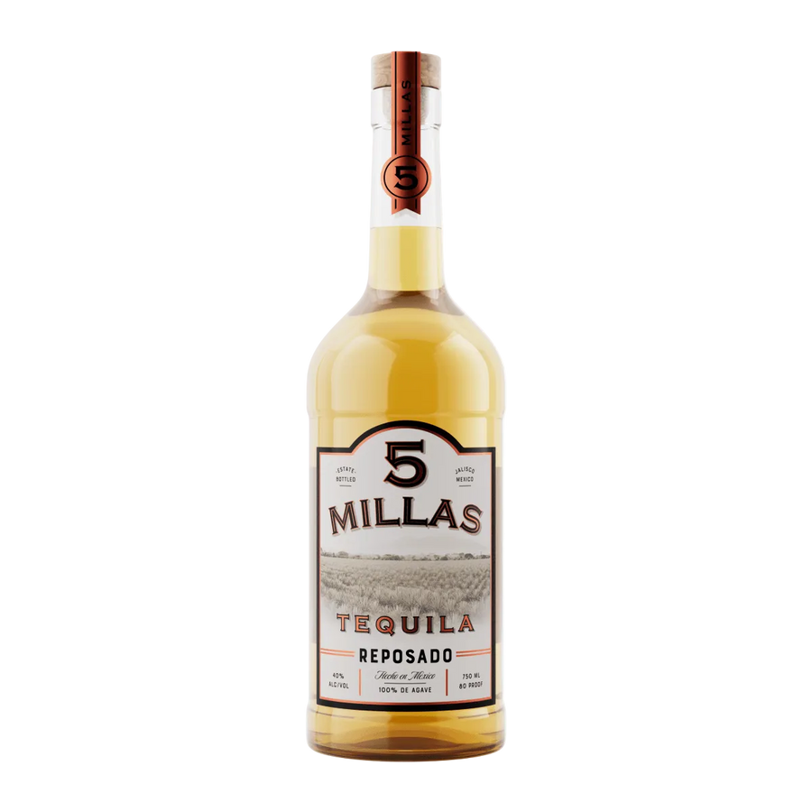 Tequila 5 Millas, 100% Agave, Reposado, 750 mL , 40% - Terra Global Beverages